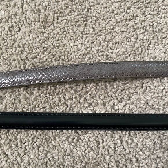 Women’s Belts 2pack 1 Black & 1 Gray with Silver Buckles XL NWT - Picture 5 of 6